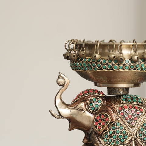 Brass Elephant Uruli (multicolour)