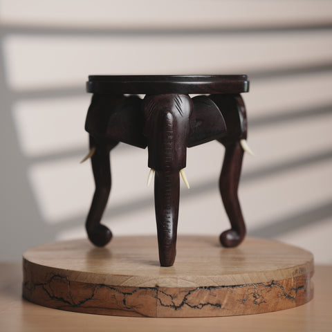 Elephant Teapoy (Rosewood)