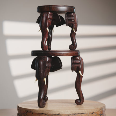 Elephant Teapoy (Rosewood)