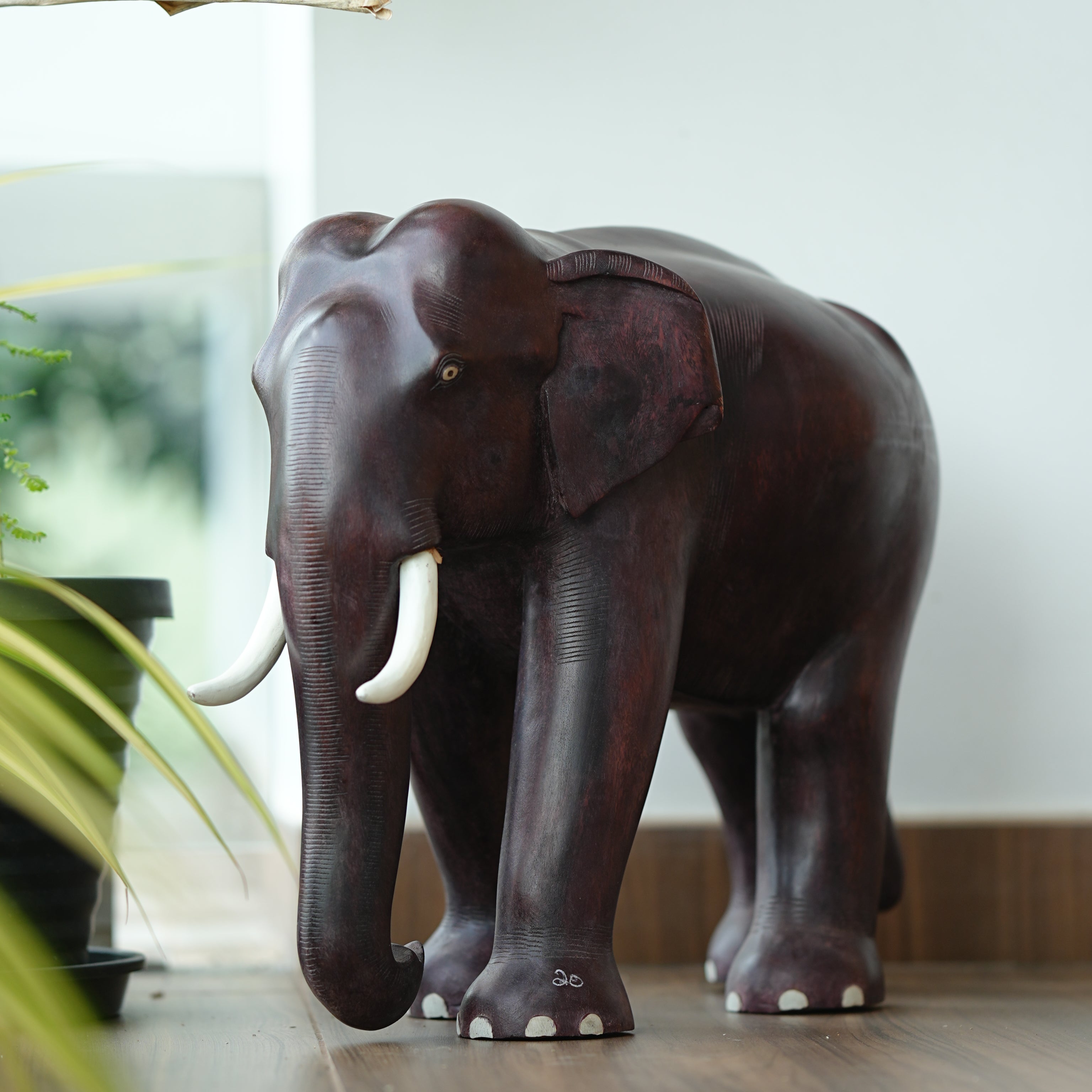 Mahogony Big Elephant – BM HANDICRAFTS